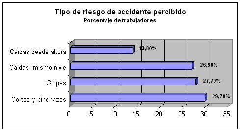 Tipo de riesgo de accidente percibido