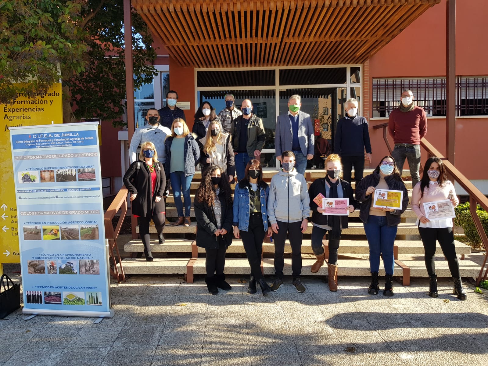 Alumnos de uno de los cursos impartidos por el CIFEA (Centro Integrado de Formación y Experiencias Agrarias) de Jumilla