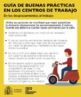 En los desplazamientos al trabajo. Guía de Buenas Prácticas en los Centros de Trabajo