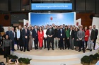 López Miras, junto a autoridades y representantes de municipios de la Región de Murcia presentes en Fitur