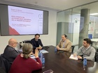 El consejero de Fomento e Infraestructuras, Jorge García Montoro, durante la reunión con CERMI, en la que han tratado sobre el nuevo reglamento de...