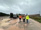 El consejero de Fomento e Infraestructuras, Jorge García Montoro, revisando el estado de las carreteras regionales, durante el episodio de alerta...