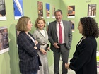 El director general de Ordenación del Territorio y Arquitectura, Javier Rollán, acompañado de la decana del Colegio Oficial de Arquitectos de la ...