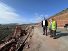 El director general de Carreteras, Francisco Carrillo, visita las obras de emergencia que se están realizando con motivo de las últimas lluvias en...