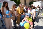 La consejera de Política Social, Conchita Ruiz, junto a Doña Sardina, Lidia Torrent y el presidente de la Agrupación Sardinera, Pablo Ruiz, durante...