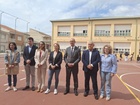 El consejero de Educación y Formación Profesional, Víctor Marín, y el alcalde de Totana, Juan Pagán, visitan el colegio Santa Eulalia, donde se realizarán...
