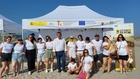 El consejero de Medio Ambiente, Universidades, Investigación y Mar Menor, Juan María Vázquez, junto a jóvenes y voluntarios que han participado en...