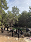 Imagen del rodaje de 'El Desv&iacute;o' en el paraje de La Puerta de Moratalla.