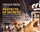 Decreto que regular&aacute; el acceso de los animales de compa&ntilde;&iacute;a al transporte p&uacute;blico de viajeros en la Regi&oacute;n de Murcia.
