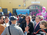 La vicepresidenta y consejera de Mujer, Igualdad, LGTBI, Familias y Política Social, Isabel Franco, participó hoy en la jornada del Pacto Local Participativo celebrada en Los Mateos (2)