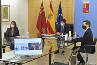López Miras se ha reunido con el presidente del Comité de las Regiones, Apostolos Tzitzikostas