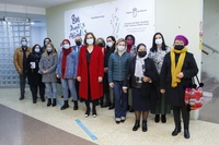 La vicepresidenta y consejera de Mujer, Igualdad, Lesbianas, gais, transexuales, bisexuales e intersexuales, Familias y Política Social, Isabel Franco, inauguró hoy la jornada 'Mujer y Migración: miradas en primera persona'