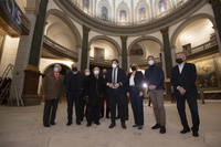 El presidente de la Comunidad, Fernando López Miras, visita la basílica de La Caridad en Cartagena