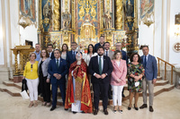 El presidente Fernando López Miras y los miembros del Consejo de Gobierno, acompañados por el alcalde de Abanilla, visitan la Santísima Cruz de Abanilla
