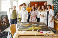 Isabel Franco visita el proyecto de rehabilitación psicosocial y laboral 'Brigada del Arte'
