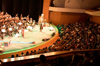 Actuación de la Orquesta Sinfónica de la Región de Murcia el pasado lunes en el Auditorio Regional Víctor Villegas en el ciclo de conciertos escolares.