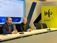 El director del Info, Joaquín Gómez, durante la jornada 'Financiación de la I+D+i empresarial'