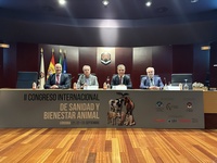 El consejero de Medio Ambiente, Universidades, Investigación y Mar Menor, Juan María Vázquez, durante su intervención en el II Congreso Internacional...