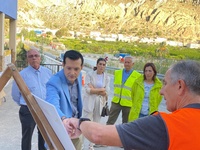 Visita a las obras del nuevo puente que une Ulea con Villanueva del Río Segura (II)