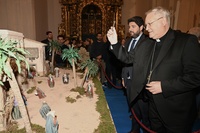 El presidente de la Comunidad, Fernando López Miras, inaugura el belén monumental de San Esteban (2)