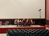 Imagen de la reunión de la consejera Carmen Conesa reunida con los representantes de la Unión de Asociaciones Audiovisuales de la Región de Murcia