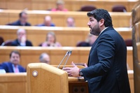 López Miras interviene en la Comisión General de las Comunidades Autónomas del Senado convocada para debatir la amnistía (2)