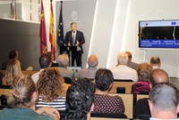 El consejero de Medio Ambiente, Universidades, Investigación y Mar Menor, Juan María Vázquez, dio la bienvenida a los investigadores e invitados ...