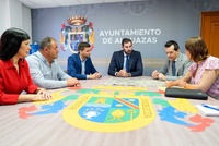 Reunión de Antelo con el alcalde de Alguazas