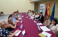 La consejera de Política Social, Familias e Igualdad, Conchita Ruiz, durante la Comisión Rectora de Prevención y Lucha contra la Pobreza y la Exclusión Social en la Región de Murcia