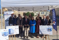 Visita al inicio de las obras del 'Laboratorio de Construcción Sostenible'.