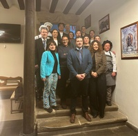 El director general Luis Quiñonero participa en la jornada gastronómica realizada por alumnos de la Escuela de Hostelería y Turismo del IES La Flota, en el Centro de Excelencia CIPFP Camino de Santiago de Santo Domingo de la Calzada (La Rioja).