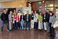 El director del IMIDA, Andrés Martínez, junto al resto del equipo que ha participado en el congreso 'Agroalnext' en Orihuela