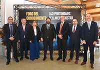 El presidente de la Comunidad, Fernando López Miras, inaugura el 'Foro del Conocimiento: las oportunidades de la nueva industria', organizado por el Gobierno regional en colaboración con el Círculo de Economía de la Región de Murcia