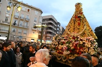 López Miras acompaña a la Virgen de la Fuensanta en su llegada a Murcia, en una tradición que une "emoción, emotividad e ilusión"