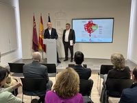 El secretario general de la Consejería de Agricultura, Francisco González, presenta la participación de la Región de Murcia en la feria Salón Gourmet...