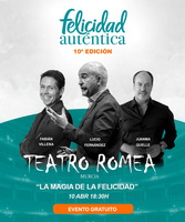 Imagen del cartel del congreso 'Felicidad auténtica'.
