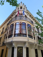 El mirador de la Casa Díaz Cassou, tras su restauración.