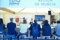 Una imagen del mostrador de la Región de Murcia en la feria gastronómica de Barcelona.