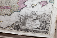 Uno de los mapas que forman parte de la exposición.