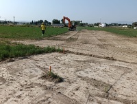 Inicio de los trabajos en los terrenos donde se va a ubicar el nuevo tanque de tormentas de Las Torres de Cotillas.