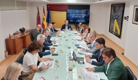 El consejero de Medio Ambiente, Universidades, Investigación y Mar Menor, Juan María Vázquez, preside el segundo Consejo Interuniversitario de 20...