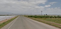 Imágenes de la carretera regional RM-E15 que une Fuente Álamo con Las Palas