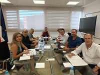 Imagen de la consejera Sara Rubira en la reuni&oacute;n con las organizaciones COAG, ASAJA, UPA y FECOAM para abordar las ayudas para plantaciones de vi&ntilde;edo,...