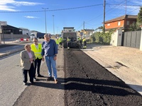 El director general de Carreteras, Francisco Carrillo, junto al alcalde de Santomera, Víctor Martínez y el alcalde de Abanilla, José Antonio Blasco,...
