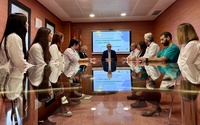 El consejero de Salud, Juan José Pedreño, se reunió hoy con profesionales del hospital Rafael Méndez de Lorca