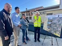 El director general del Agua, José Sandoval, visita la actuación que se están desarrollando en Beniel.