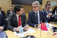 El consejero de Economía, Hacienda, Fondos Europeos uy Transformación Digital, Luis Alberto Marín, durante la reunión del Consejo de Política Fiscal...