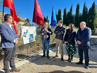 La consejera Sara Rubira visitando ña nueva instalación de eficiencia energética de la comunidad de regantes Jesús del Gran Poder de Cieza 