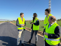 Visita obra de mejora de la seguridad vial en Fuente &Aacute;lamo
