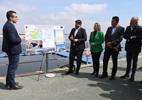 L&oacute;pez Miras inaugura la nueva planta solar flotante de la Comunidad de Regantes del Campo de Cartagena